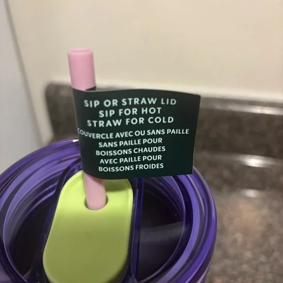 Starbucks New 2025 Purple Splatter Hot & Cold Cup (24 oz) NWT - Picture 3 of 5